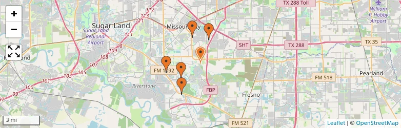 Related schools map