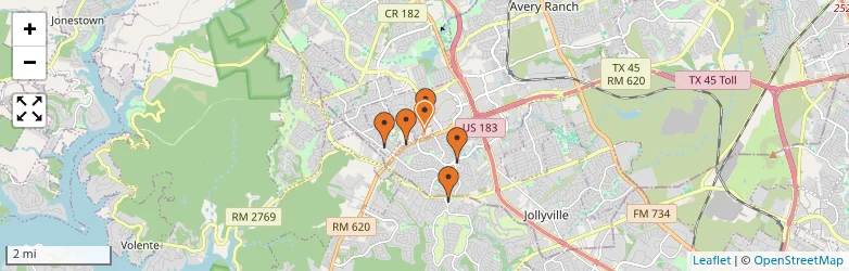 Related schools map