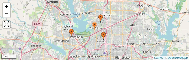 Related schools map