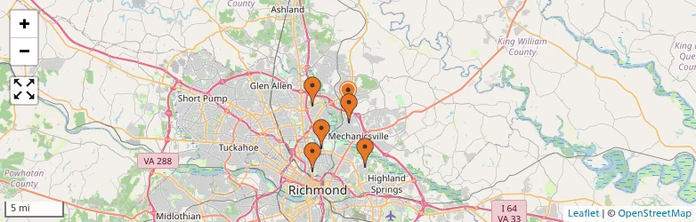 Related schools map