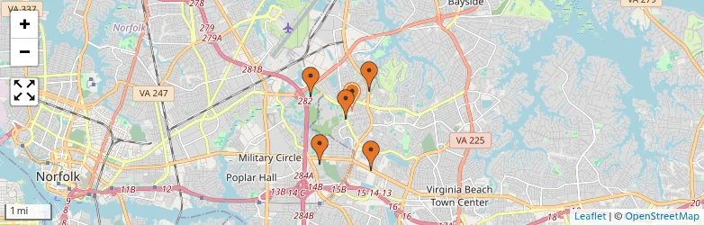 Related schools map