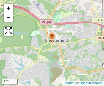 Map of Omega Private Academy - Chesterfield