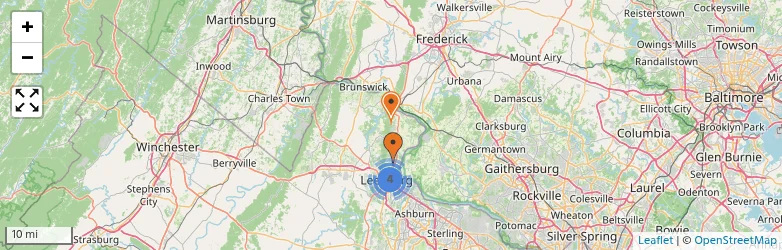 Related schools map