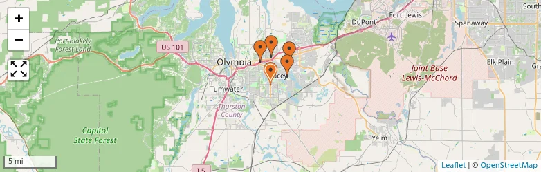 Related schools map