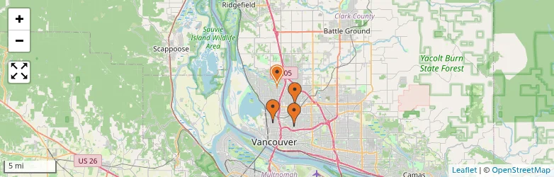 Related schools map