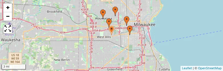 Related schools map