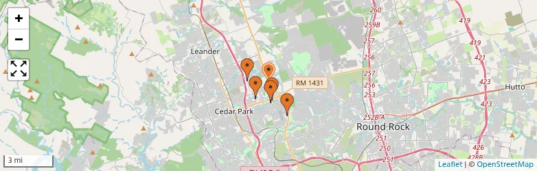 Related schools map