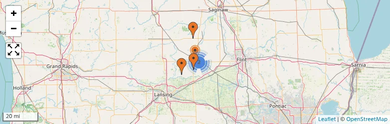 Related schools map