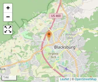 Map of Blacksburg Early Learning Center