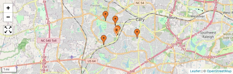Related schools map
