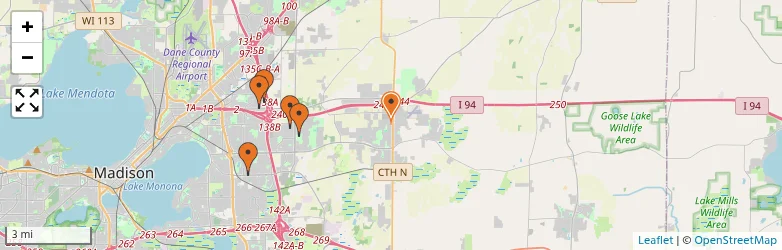 Related schools map