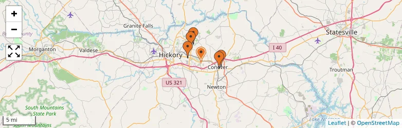 Related schools map