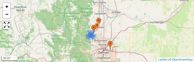 Related schools map