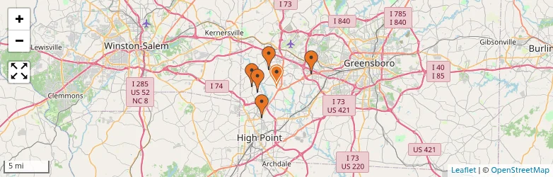 Related schools map