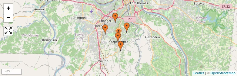 Related schools map