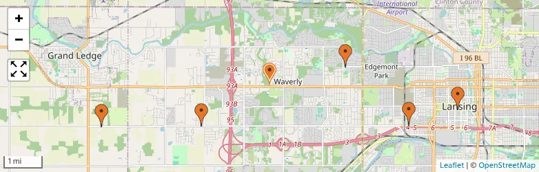 Related schools map