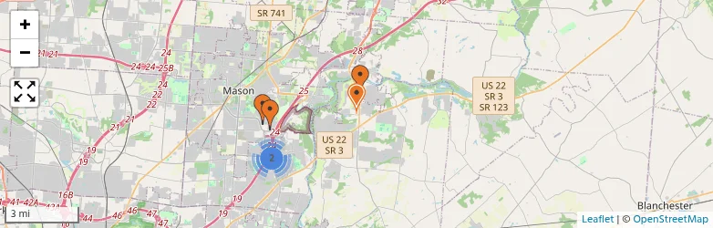 Related schools map