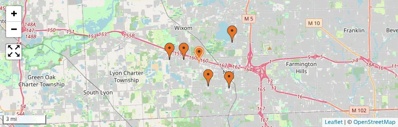 Related schools map