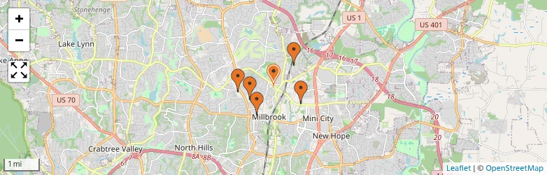 Related schools map