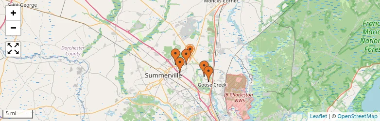 Related schools map