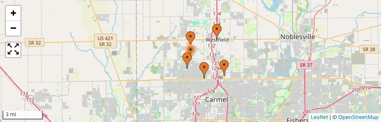 Related schools map
