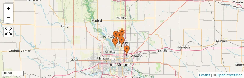 Related schools map
