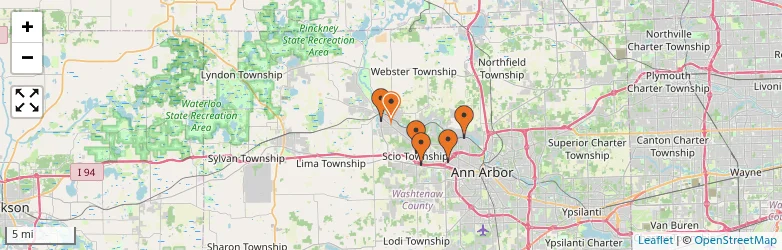 Related schools map