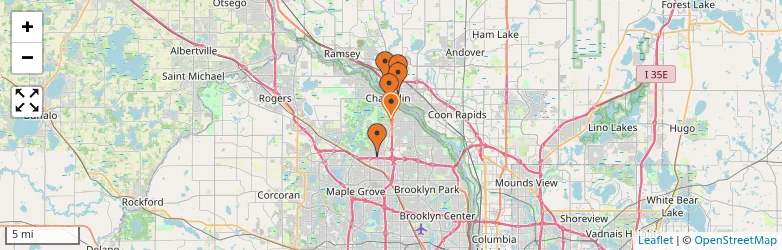 Related schools map