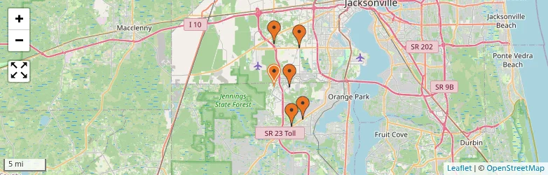 Related schools map