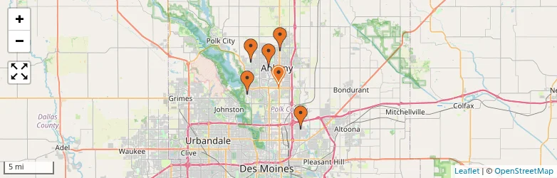 Related schools map