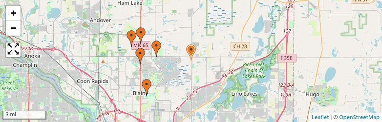 Related schools map