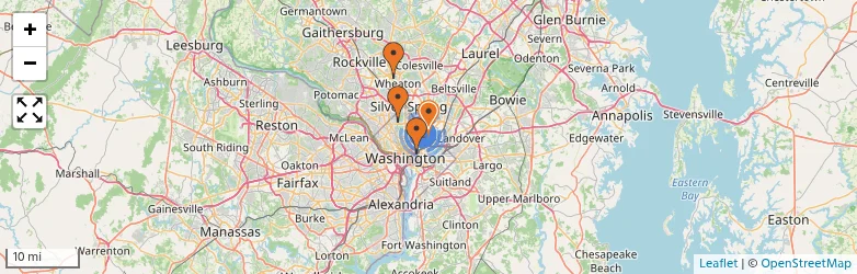 Related schools map