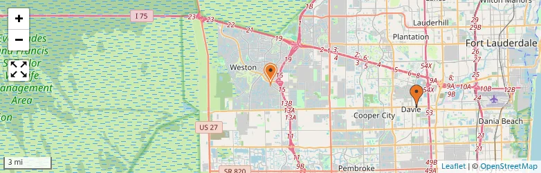 Related schools map