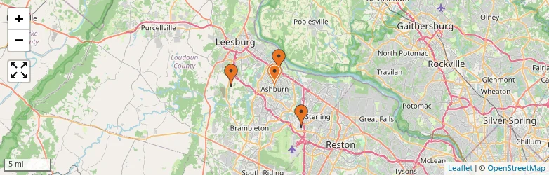 Related schools map
