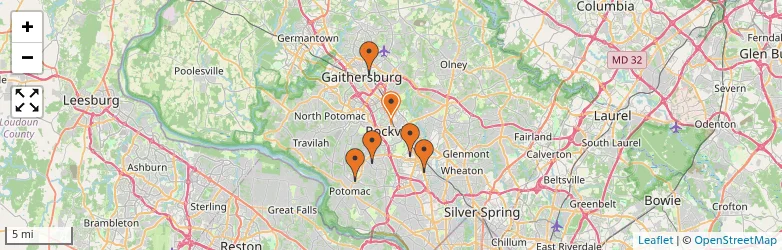 Related schools map