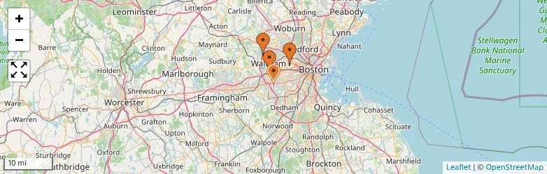 Related schools map