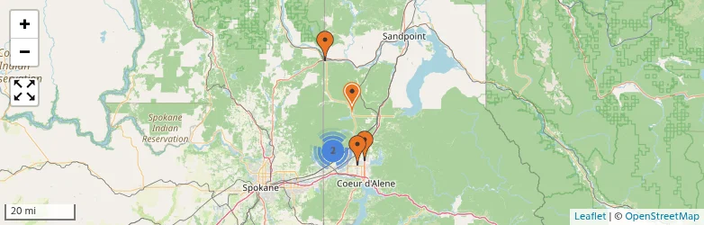 Related schools map