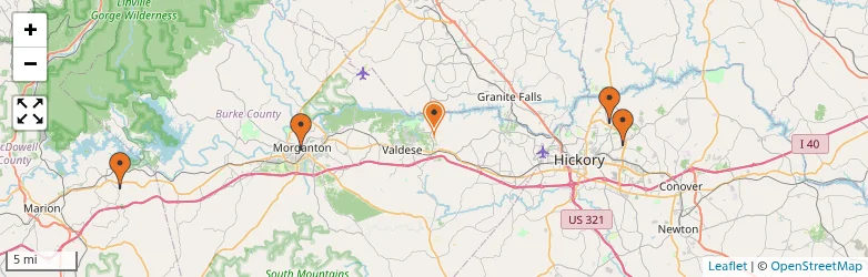 Related schools map