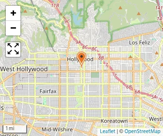 Map of Stratford School-los Angeles Melrose