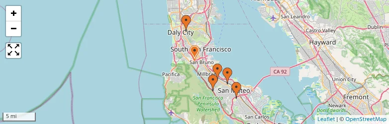 Related schools map