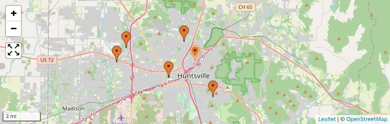 Related schools map