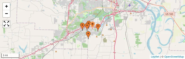 Related schools map