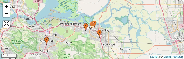 Related schools map