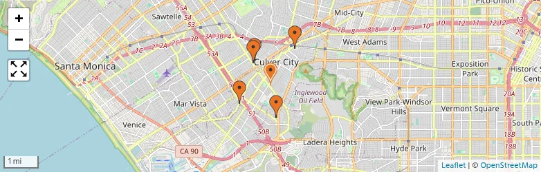 Related schools map