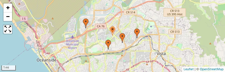 Related schools map