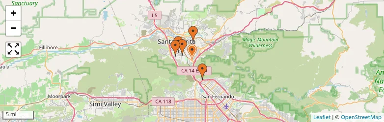 Related schools map