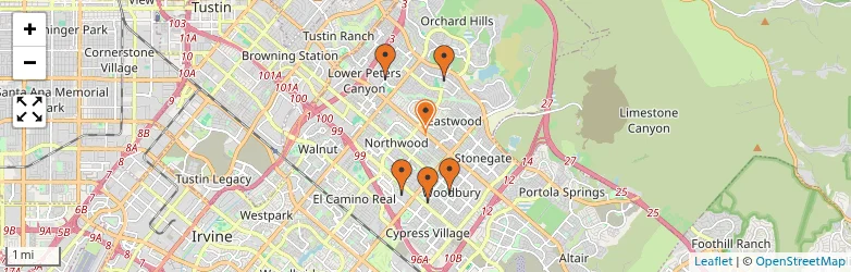 Related schools map