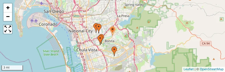 Related schools map