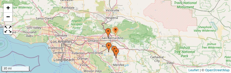 Related schools map