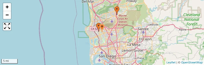 Related schools map